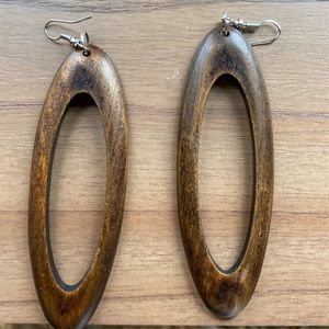 Wood Dangle Earrings